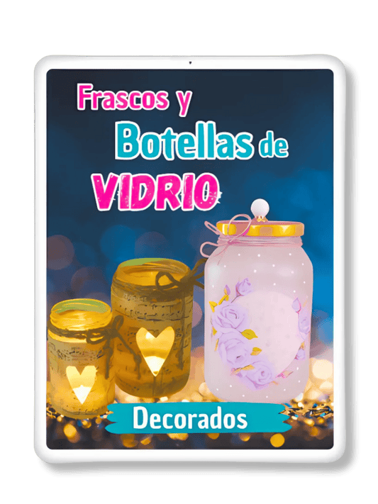 Arte en Vidrio: Frascos y Botellas Decoradas 🌸
